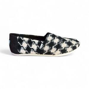 TOMS Alpargata Black XL Houndstooth slip-on
